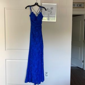 Royal Blue La femme fashion dress
